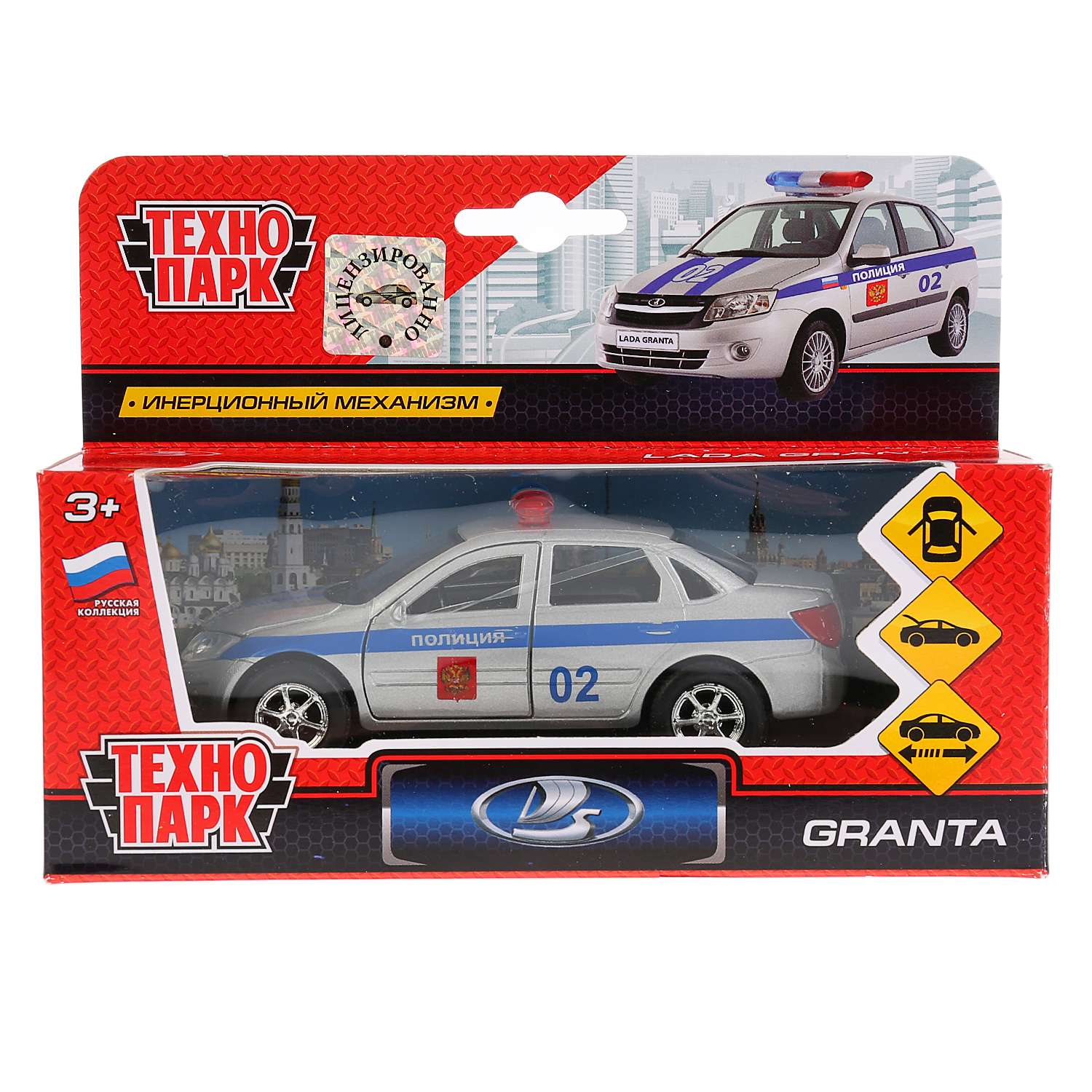 Полицейская машина Технопарк LADA Гранта 223657.0 - фото 2