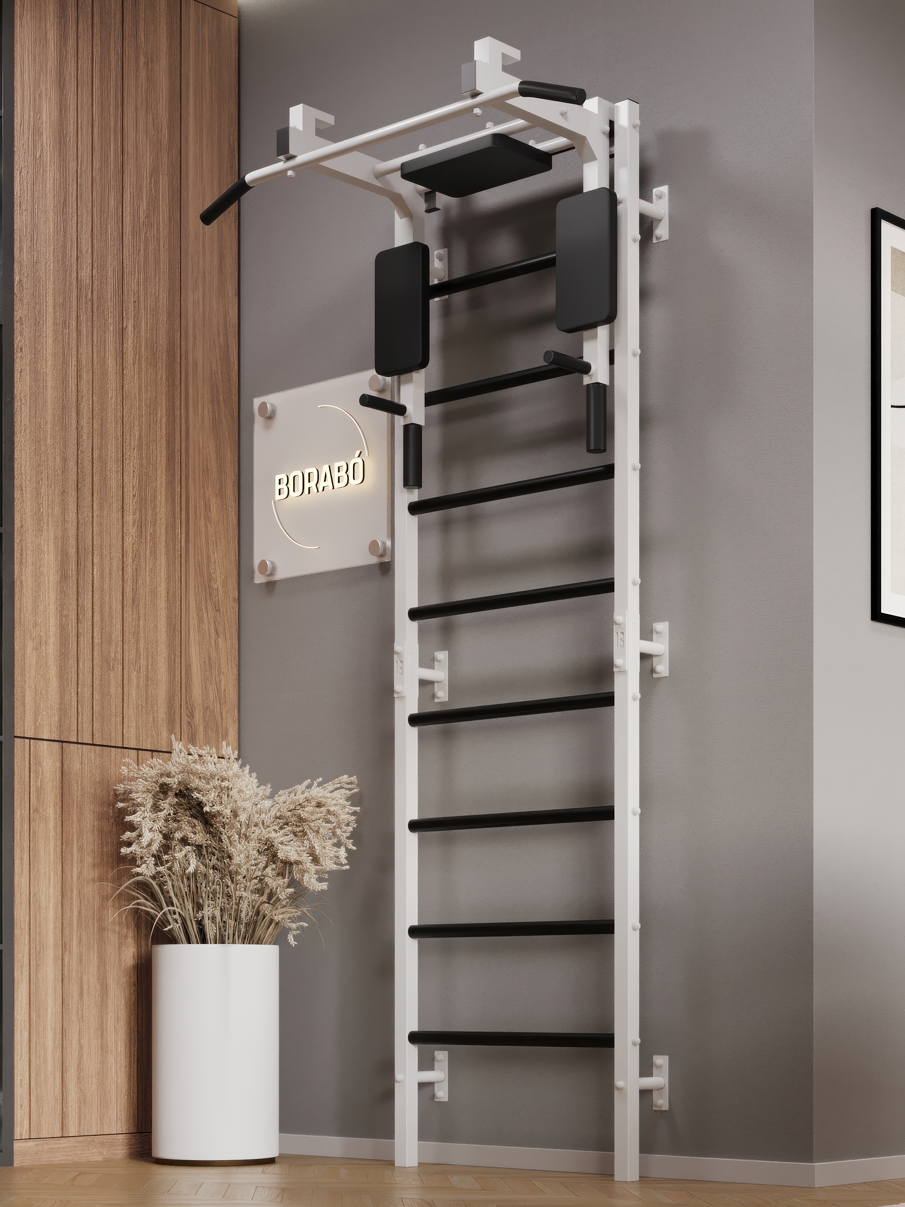 Шведская стенка BORABO PRO с турником 3 в 1 - фото 16