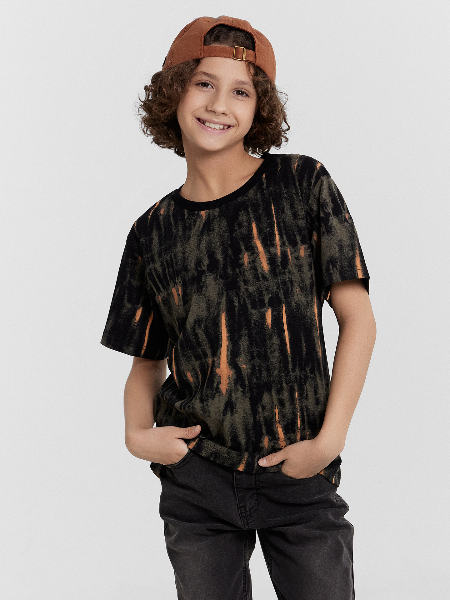 Футболка Mark Formelle 113433/набивка tie dye на черном - фото 1