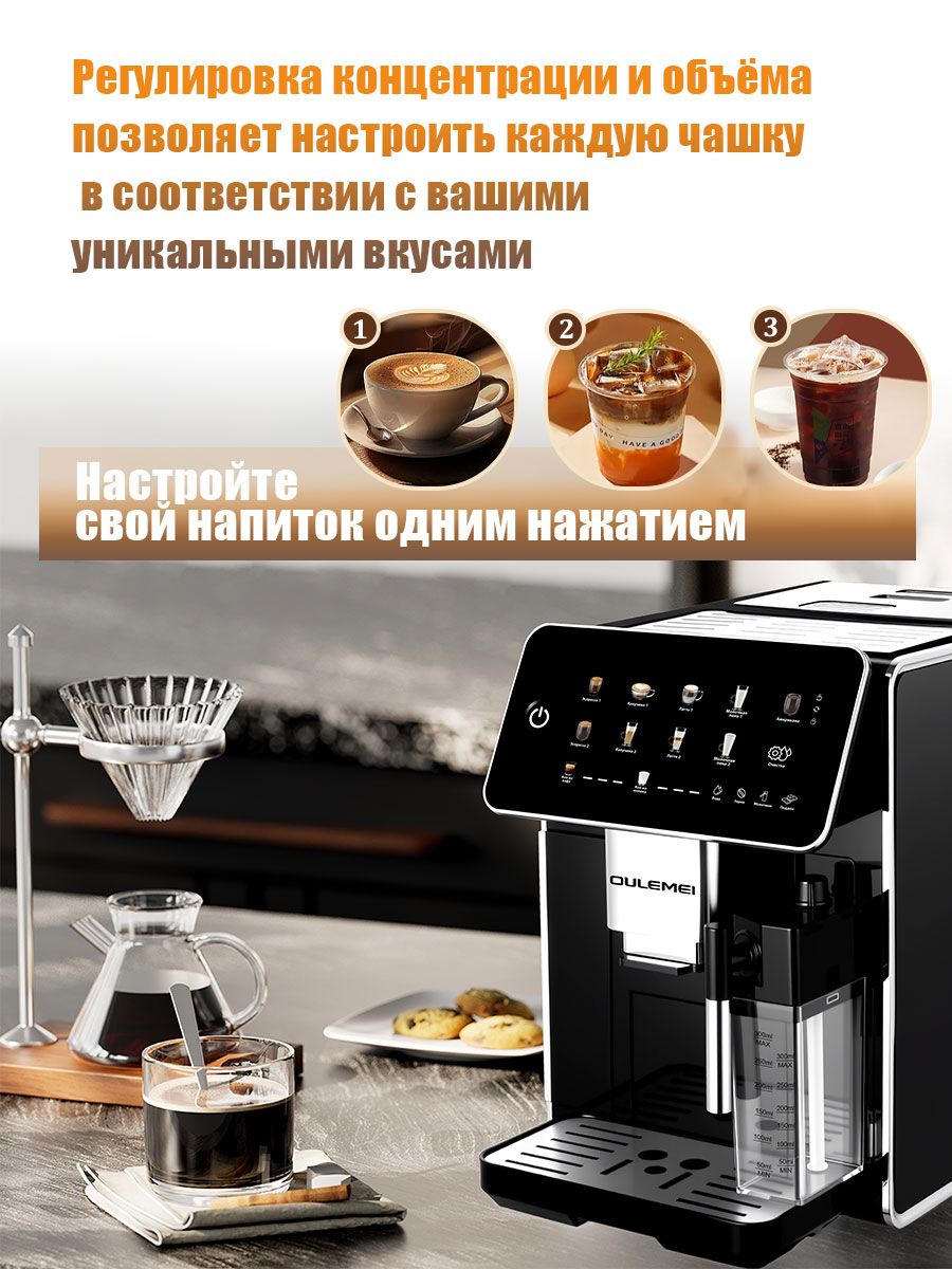 Автоматическая кофемашина 1,5л Oulemei OLM-KFB029 - фото 4