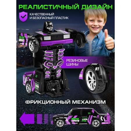 Фигурка AUTODRIVE Робот трансформер Машинка