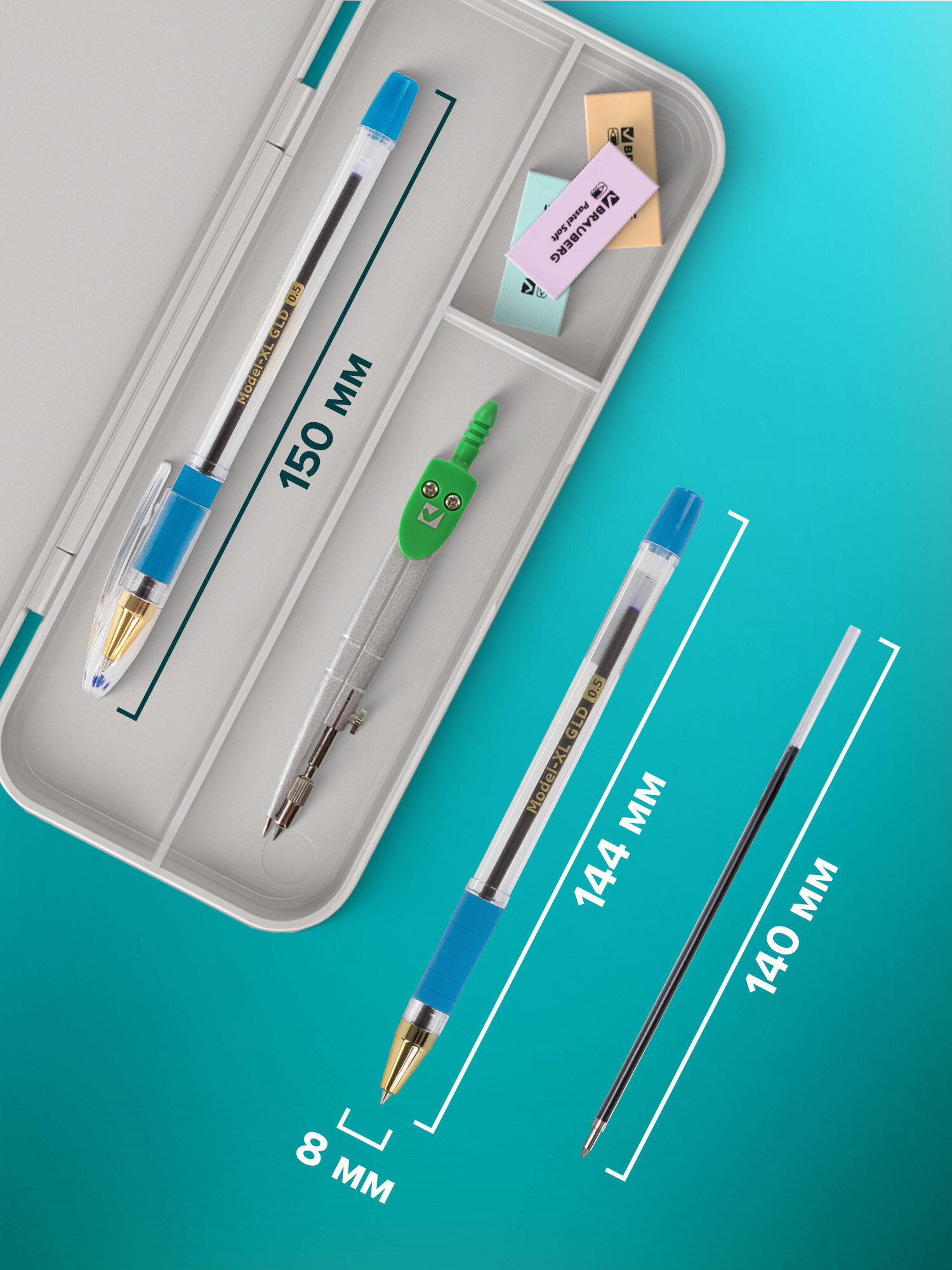 Ручка шариковая Brauberg 12 шт. - фото 4