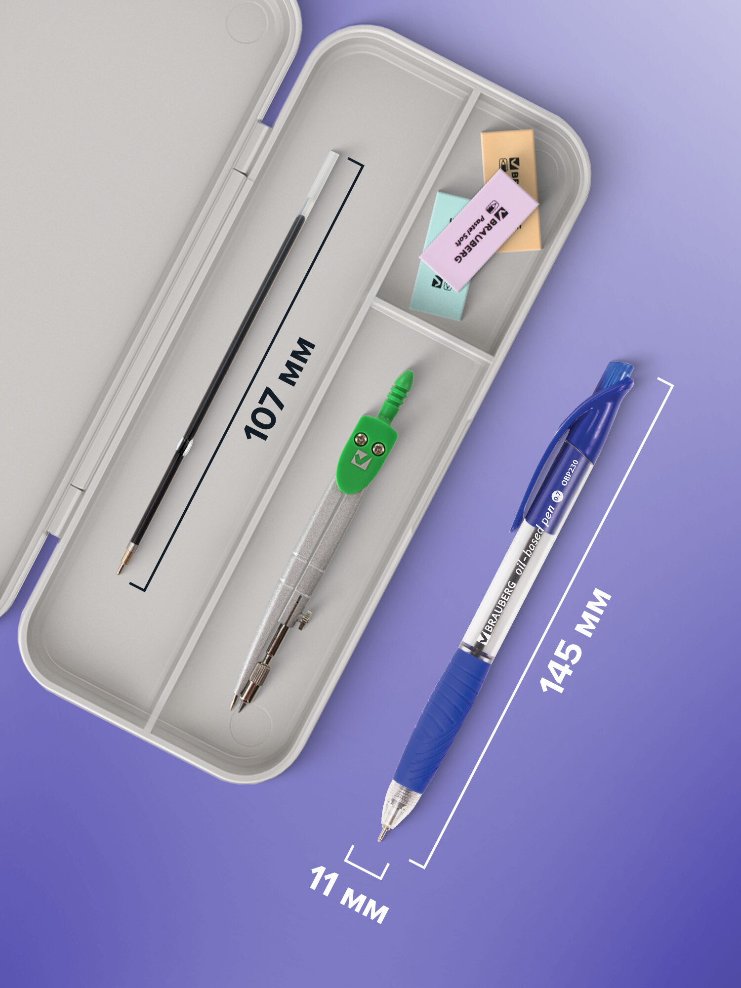 Ручка шариковая Brauberg 12 шт. - фото 4