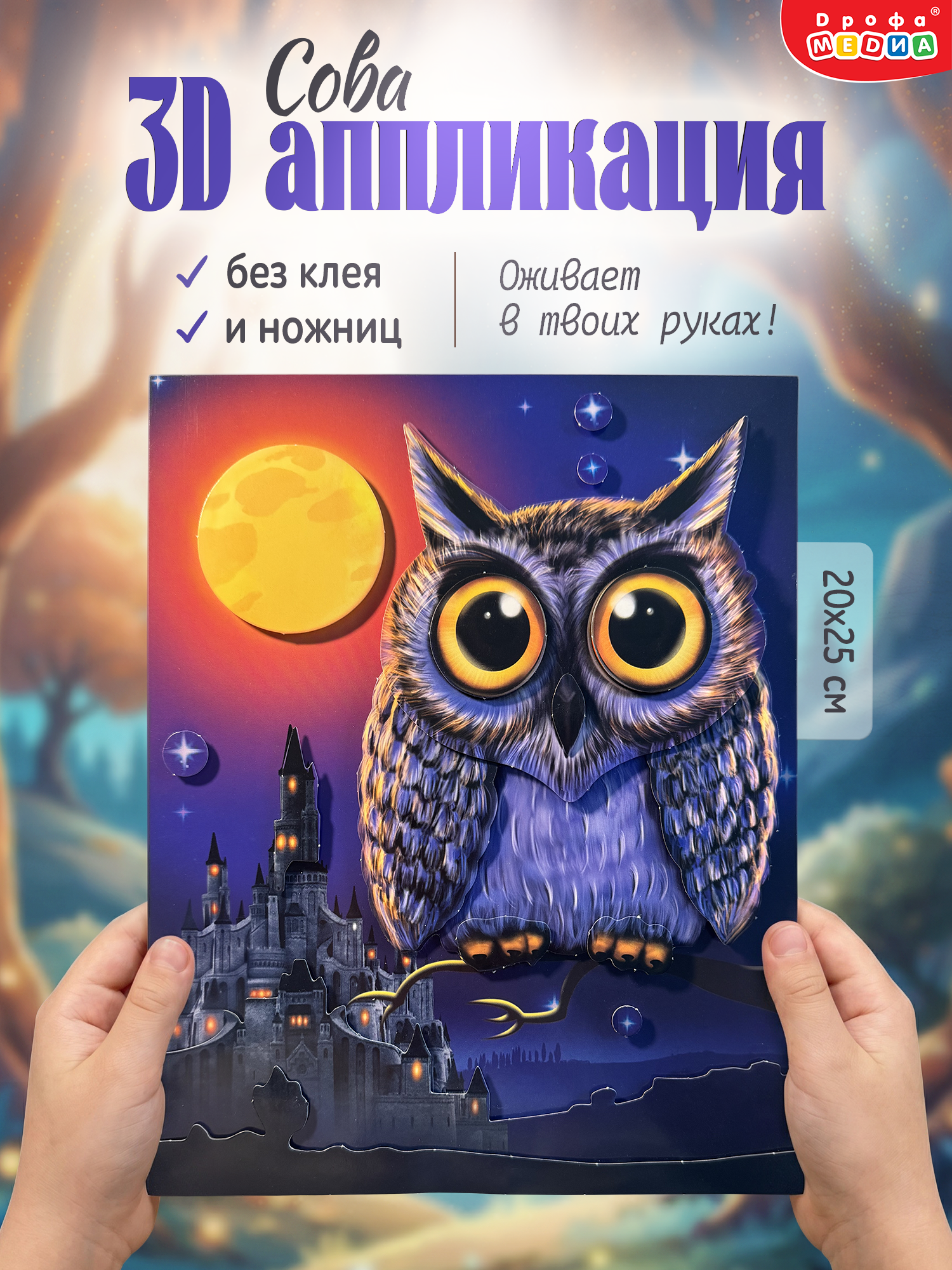 Набор для творчества Дрофа-Медиа аппликация Сова - фото 1