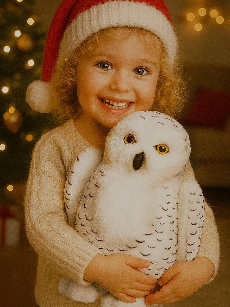 Мягкая игрушка All About Nature сова Белая - фото 2