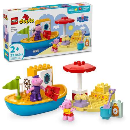 Конструктор LEGO DUPLO Путешествие со Свинкой Пеппой блочный