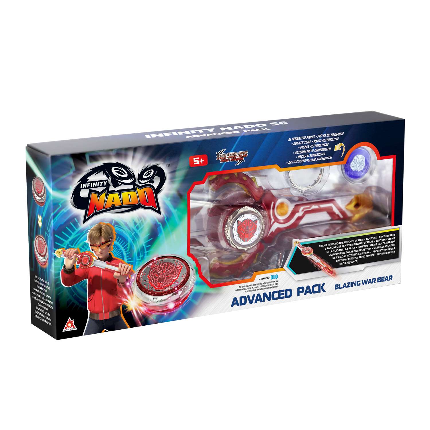 Игровой набор Infinity Nado Волчок Адвансд Blazing Bear - фото 14