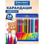 Карандаши цветные Brauberg 24 шт.