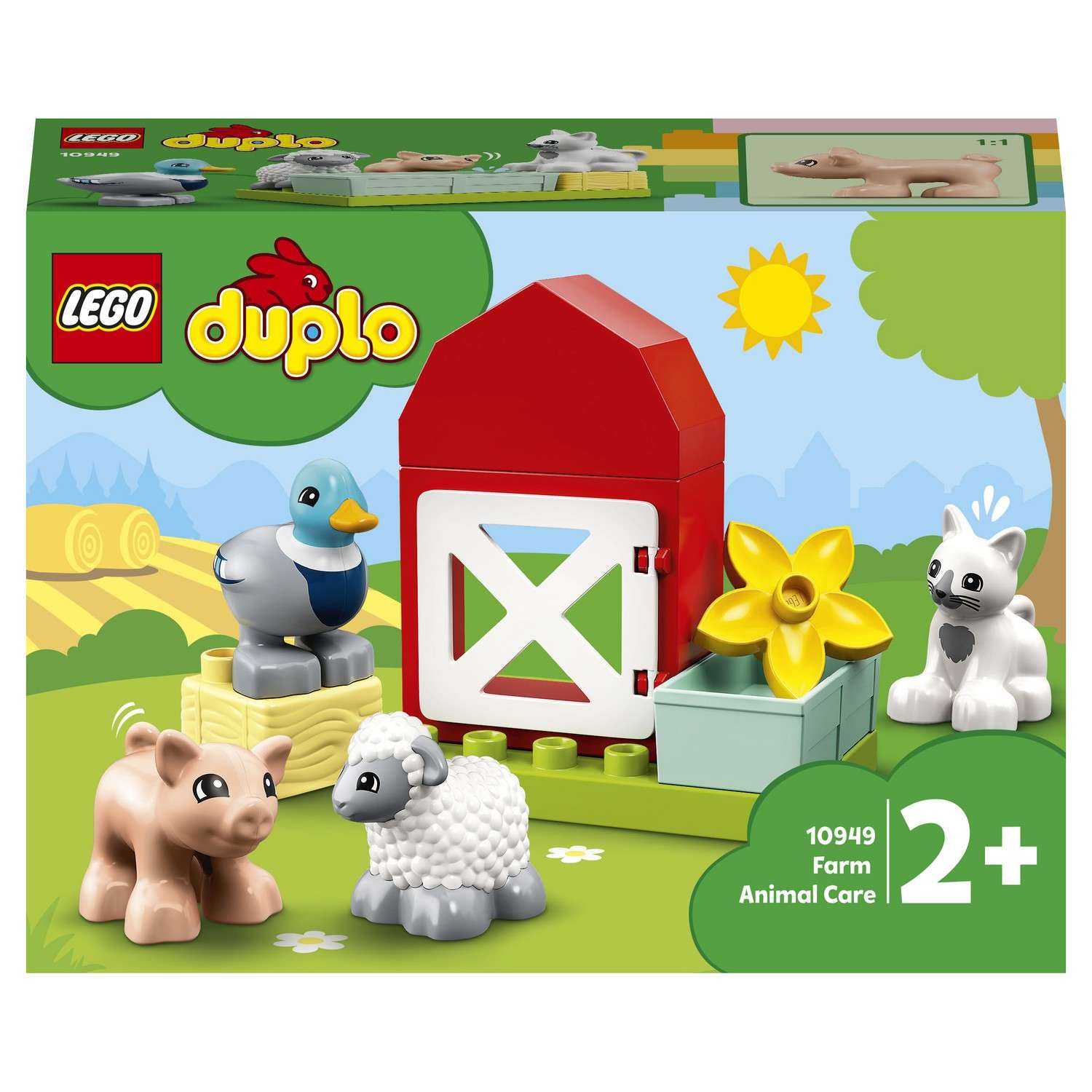 Конструктор LEGO DUPLO Уход за животными на ферме блочный - фото 2