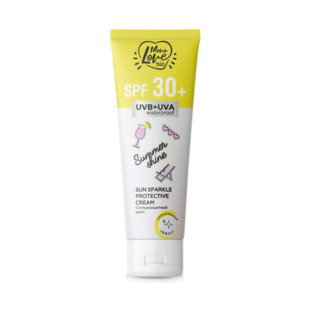 Крем солнцезащитный MonoLove bio SPF 30 SUMMER TIME с мерцающим эффектом 100 мл