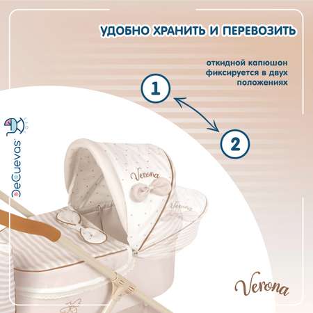 Коляска-люлька для кукол DeCuevas Toys