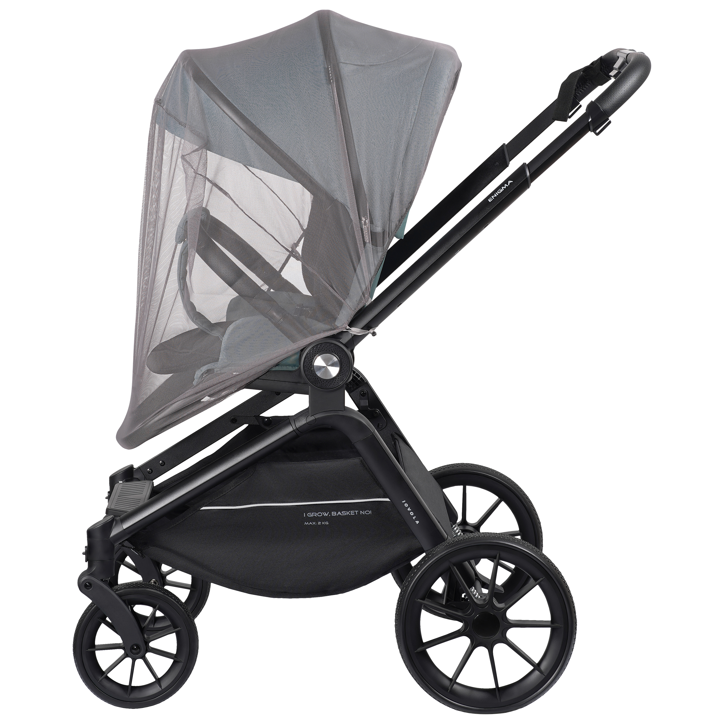 Коляска 2в1 JOVOLA Enigma универсальная зеленый - фото 30