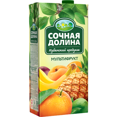 Сокосодержащий напиток Сочная Долина Мультифруктовый 0.95 л х 6 шт
