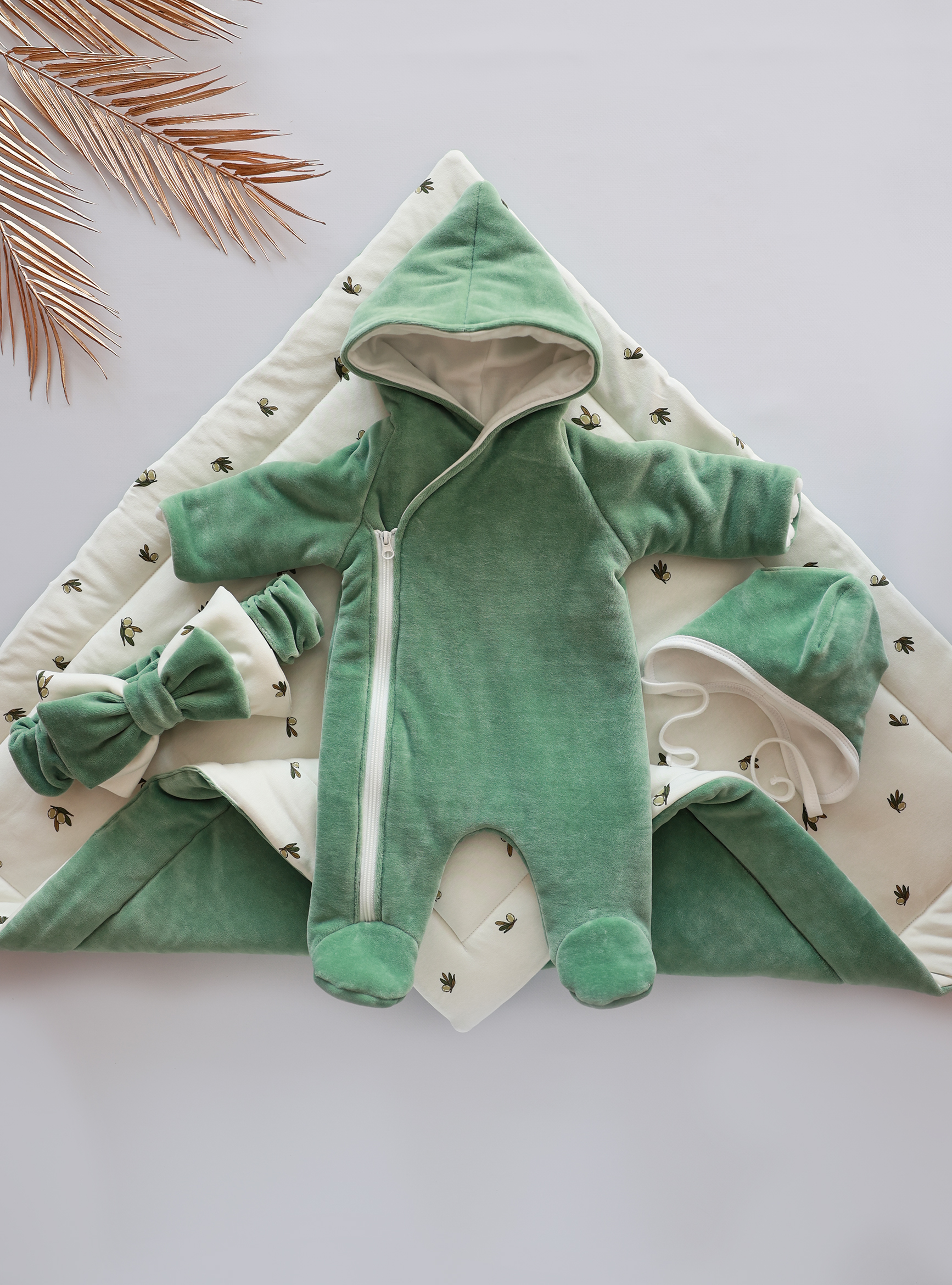 Комплект Bunnyphant 0321/оливковый - фото 3