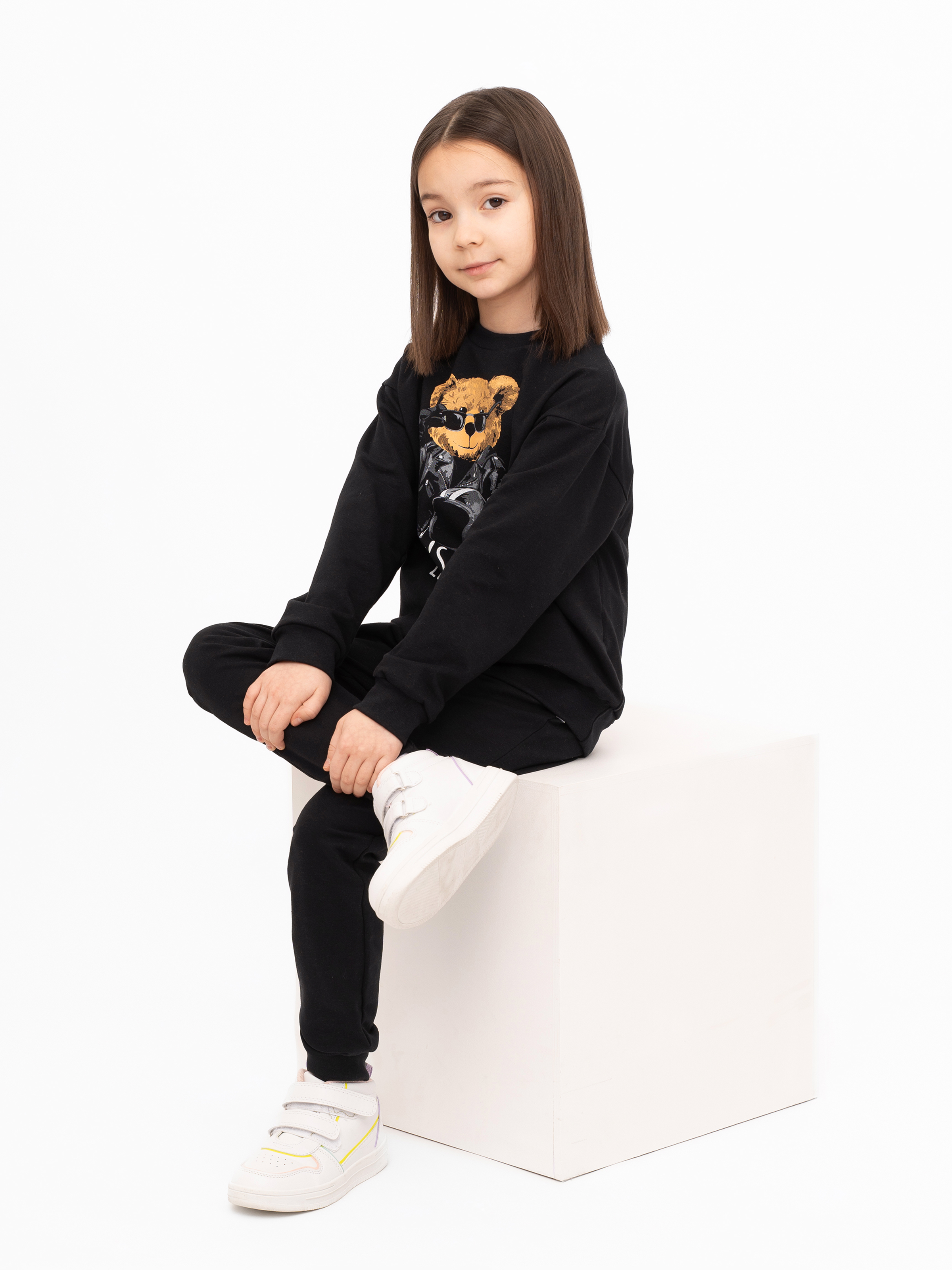 Костюм Утенок 7045г черный тедди байкер - фото 52