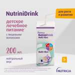 Питание Нутриция NutriniDrink с пищевыми волокнами для детей с 12 месяцев при повышенных потребностях в белке и энергии 200 мл