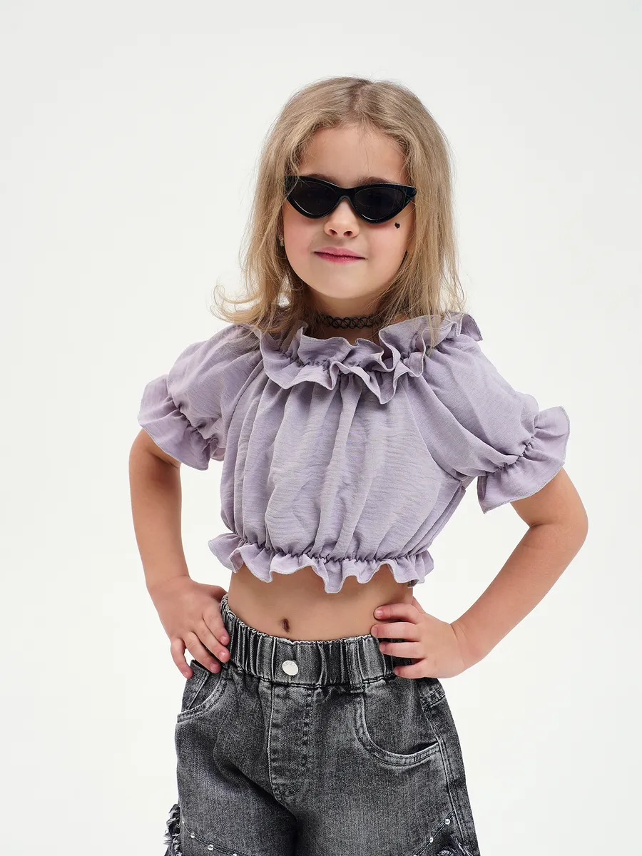 Топ RuStyle Топ-рюшк-однот-сер - фото 2