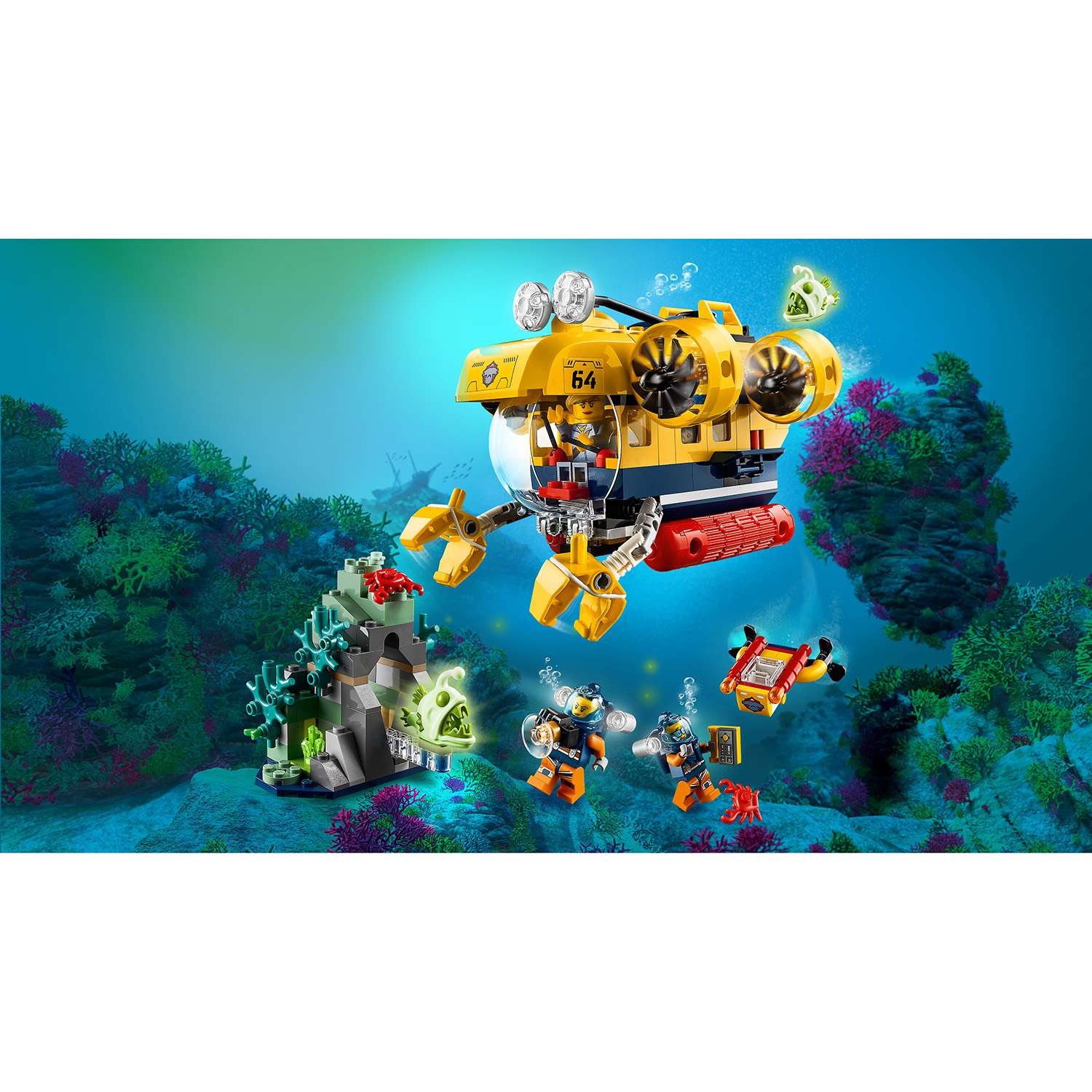 Конструктор LEGO City Ocean Exploration Submarine блочный - фото 9