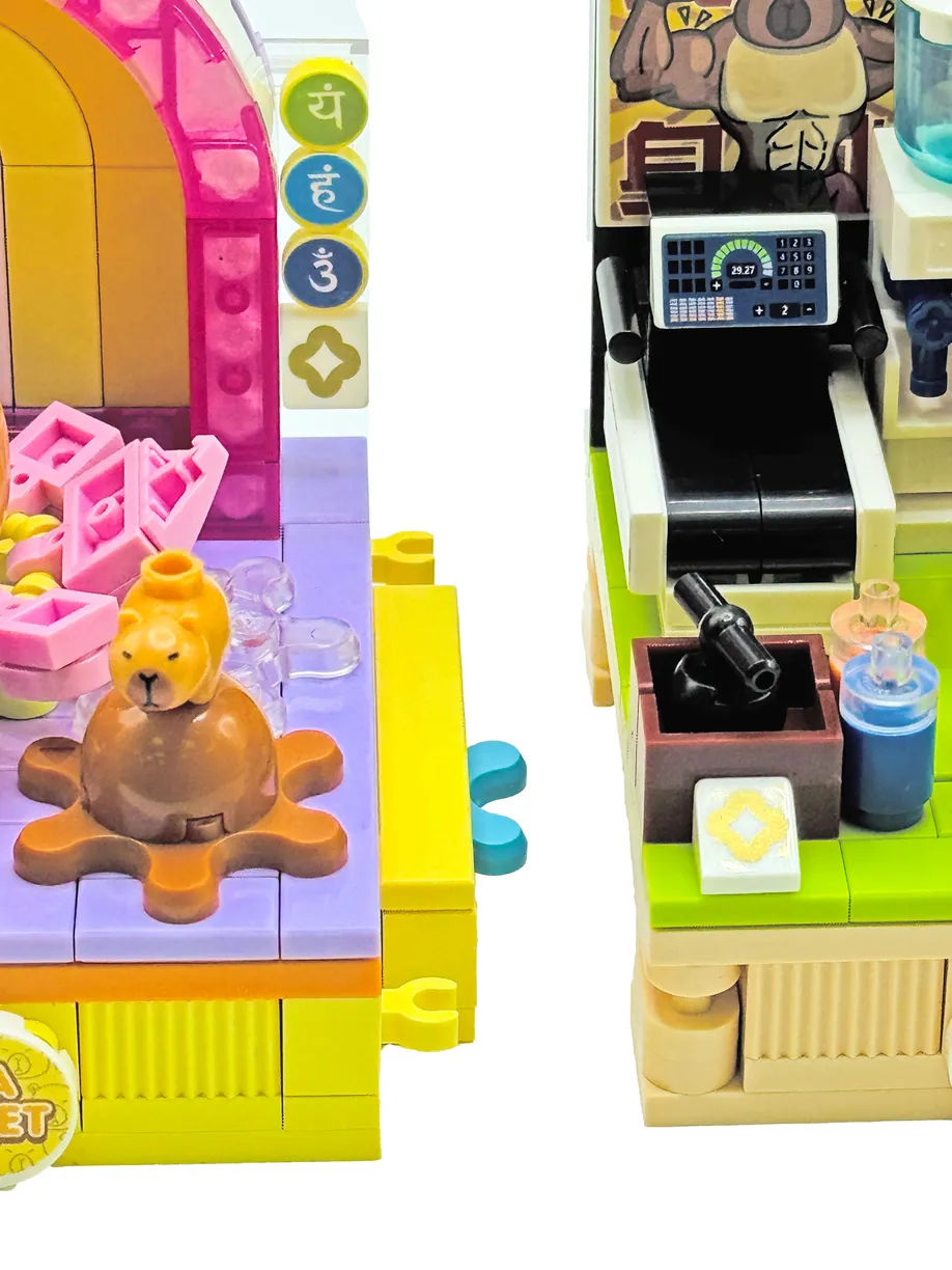 Конструктор Cubion Капибара на рыбалке 214 дет. - фото 14