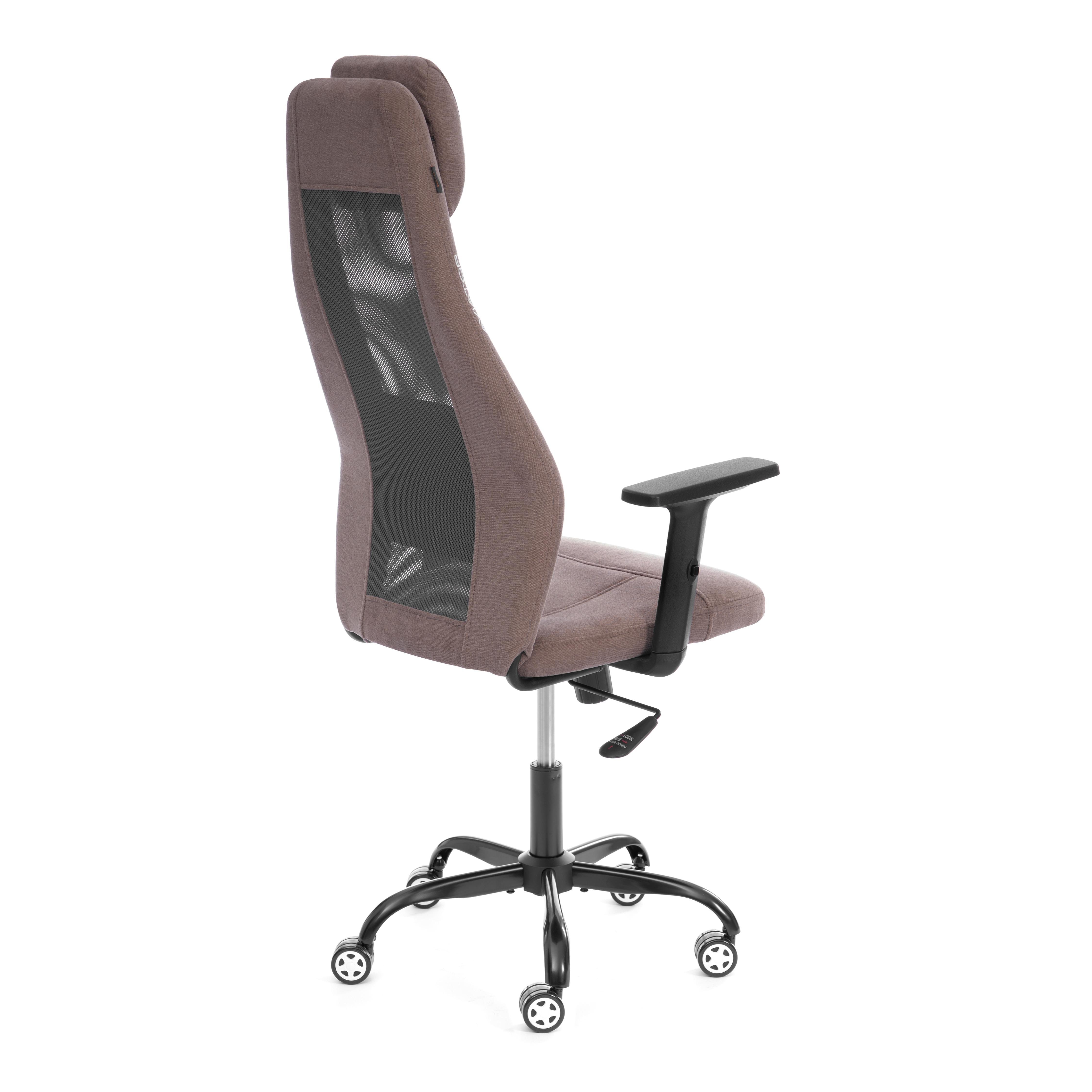 Компьютерное кресло TETCHAIR ткань светло-коричневый/серый - фото 3