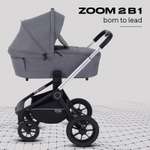 Коляска 2в1 MOWbaby Zoom серый