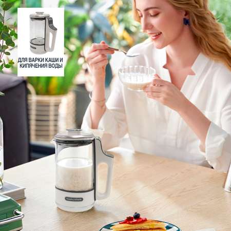 Электрический фито чайник Morphy Richards с выбором температуры mr6086w белый