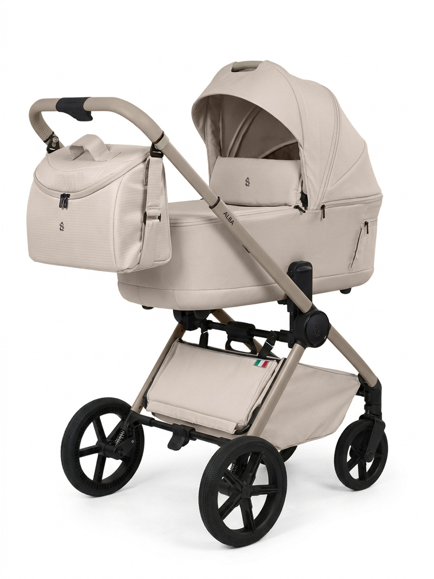 Коляска 2в1 Sweet Baby Alba Cream - фото 1
