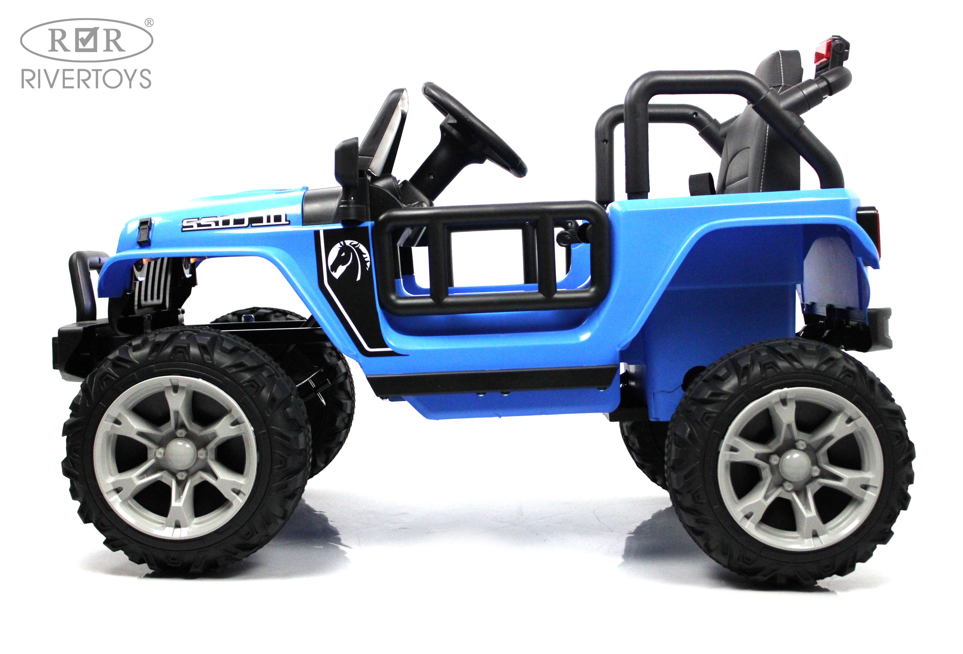 Электромобиль RIVERTOYS T222TT-4WD-BLUE С пультом ДУ - фото 16