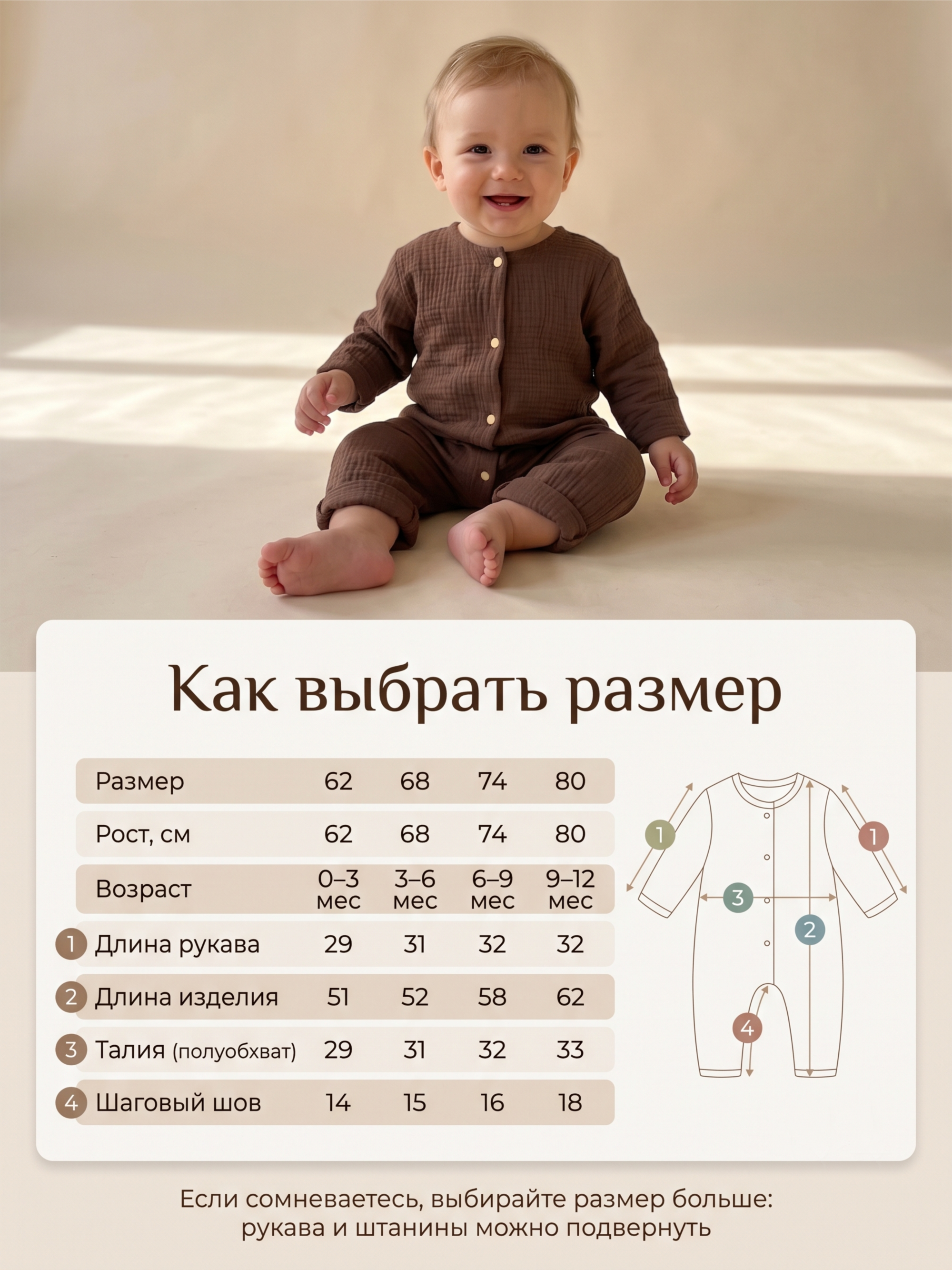 Комбинезон СОННЫЙ ГНОМИК 1003/4 - фото 12