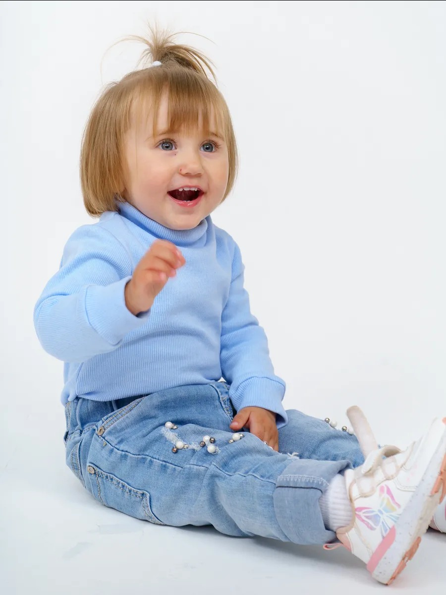 Водолазка TOTEMFOX 231КН3F/голубой меланж - фото 1