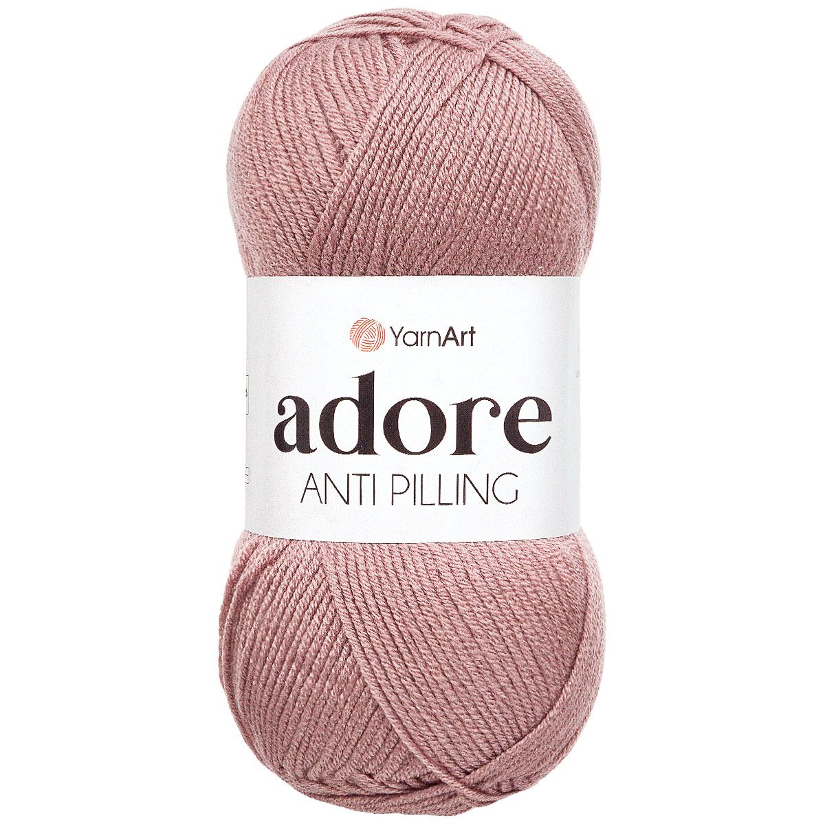 Пряжа для вязания YarnArt Adore 100 гр 280 м акрил с эффектом анти-пиллинга 5 мотков 344 пыльная роза - фото 6