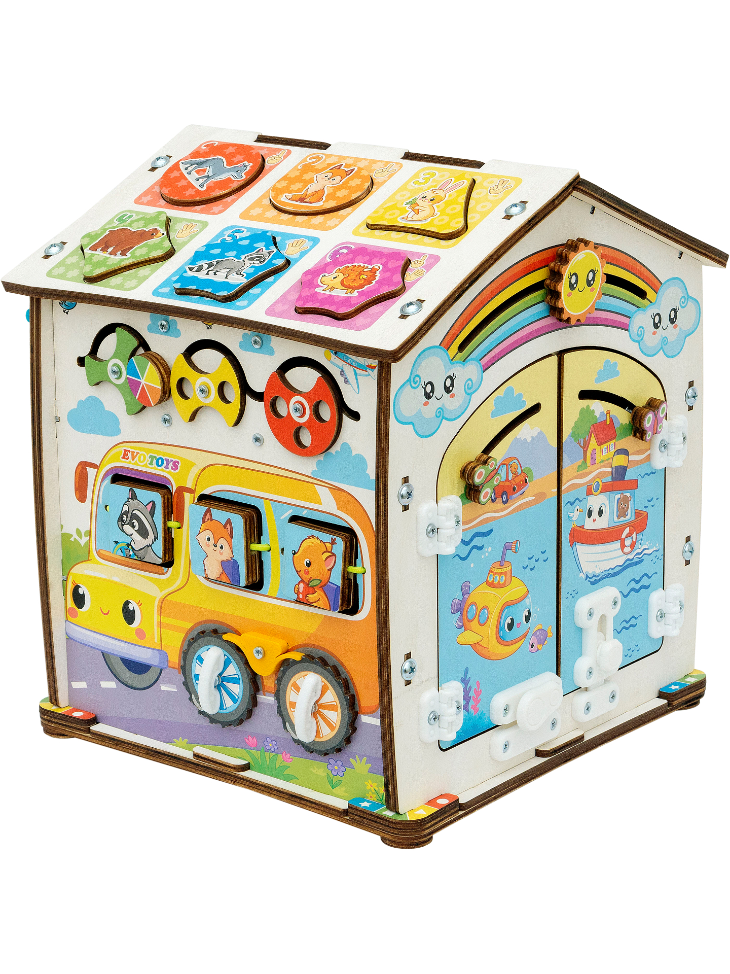 Игрушка Evotoys бизиборд Лапки - фото 26