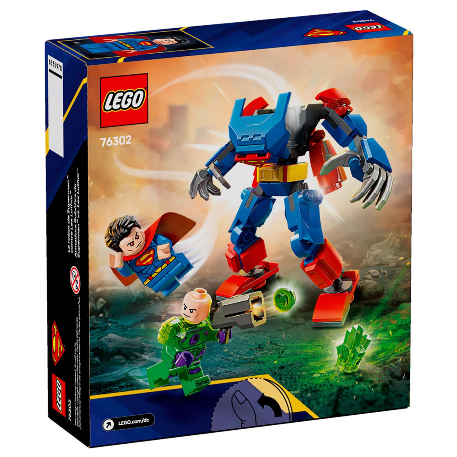 Конструктор LEGO DC Super Heroes Супермен против Лекса Лютера 120 дет. - фото 10