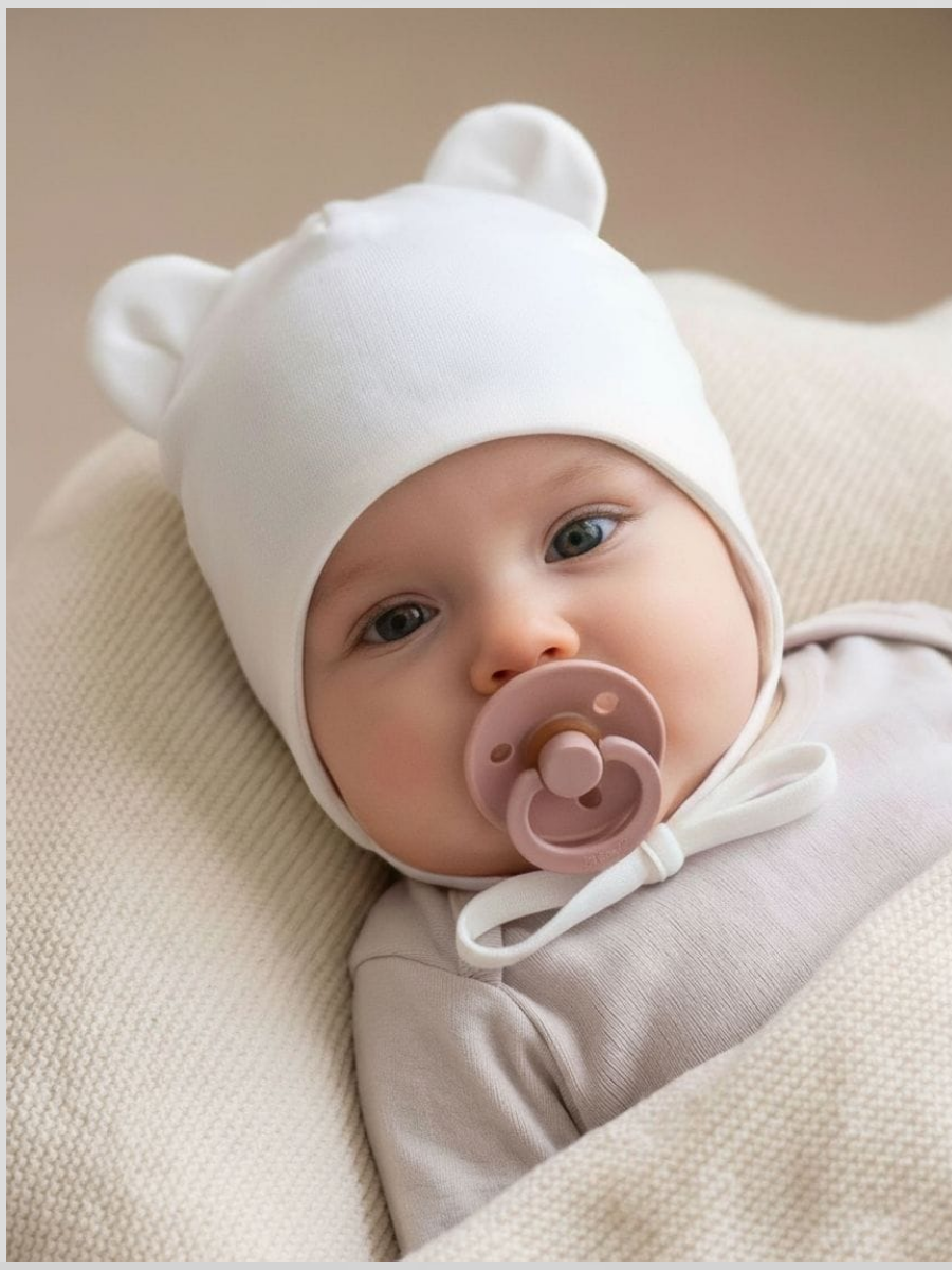 Шапка ТРИЯ f_0121 рибана экрю - фото 1