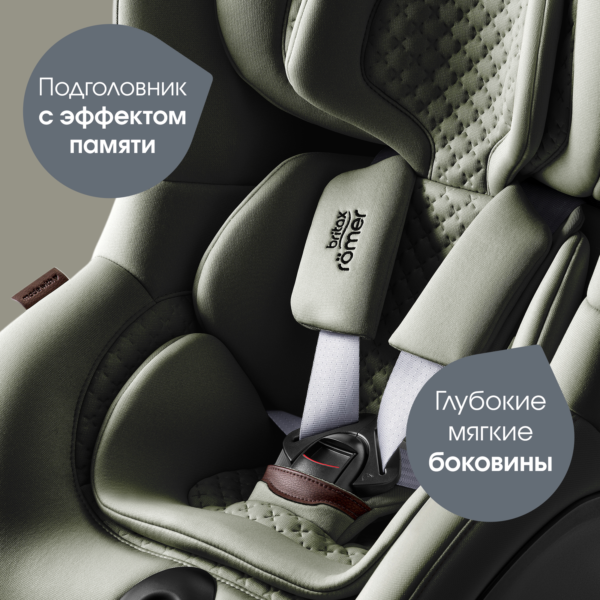 Автокресло Britax Roemer Dualfix 5Z Lux Urban Olive 0+/1 (0-18 кг) хаки - фото 10
