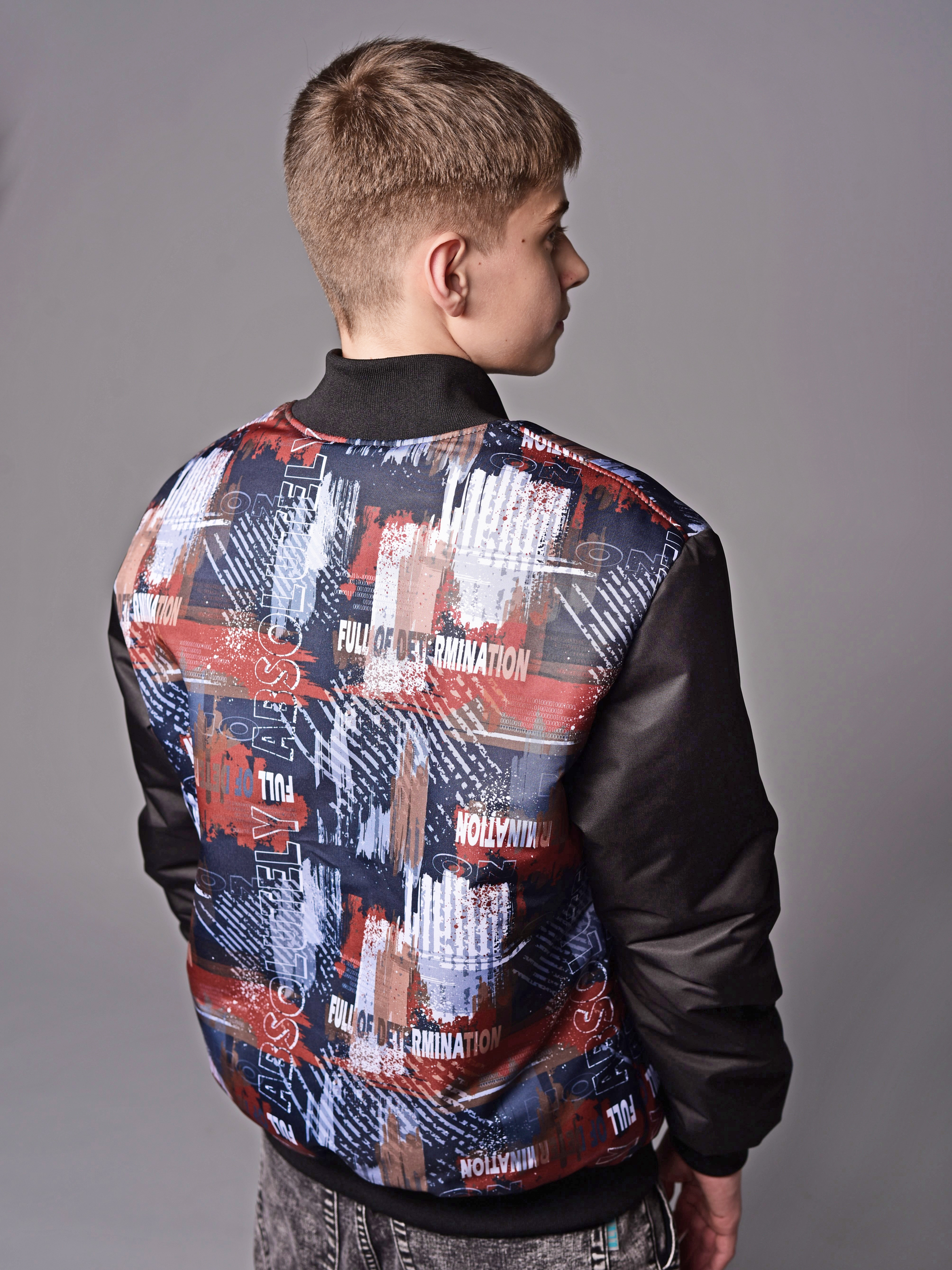 Бомбер Аврора 1039-М/принт-терракот - фото 11