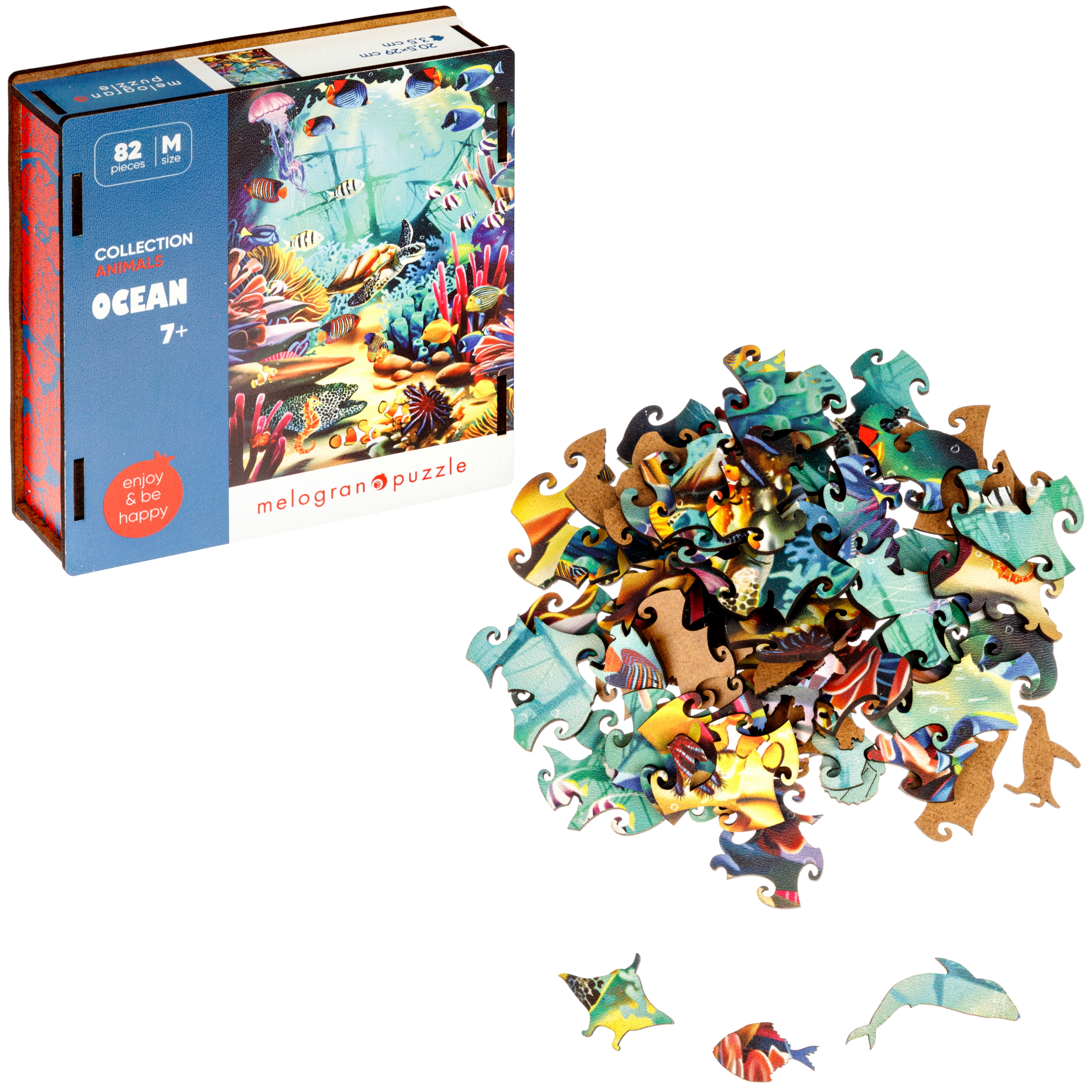 Пазл 1TOY Океан 82 детали деревянный - фото 10