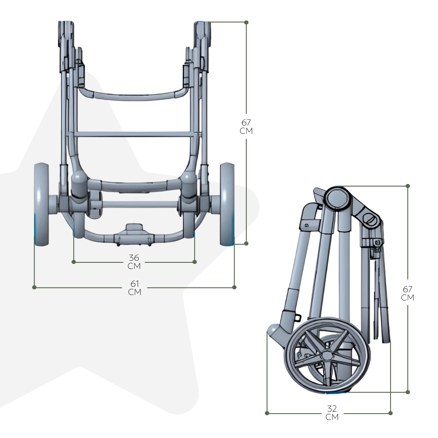 Коляска 3в1 BabyGo FlexiRide New зеленый - фото 7