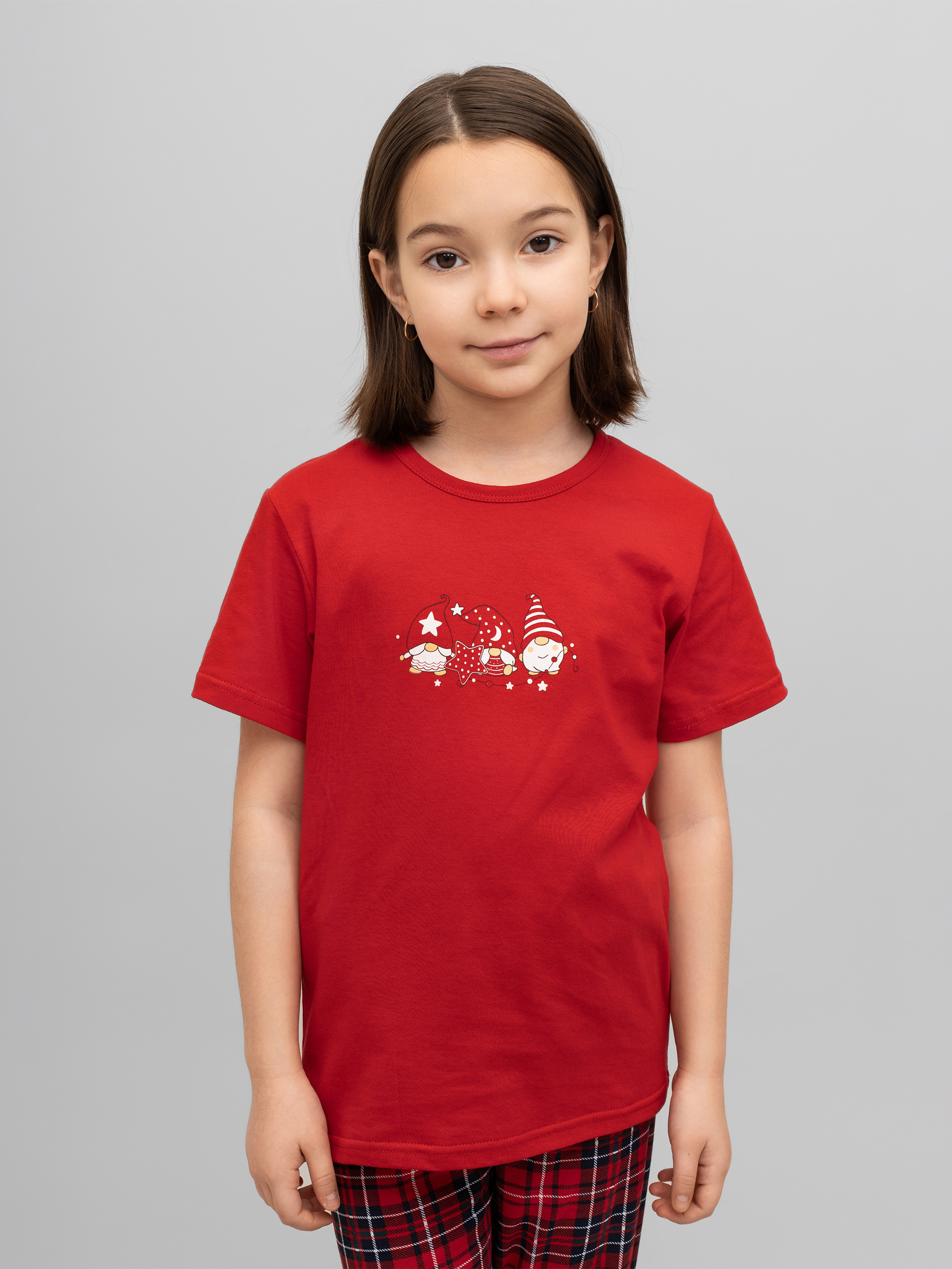 Пижама Утенок 827п красный гномы - фото 36