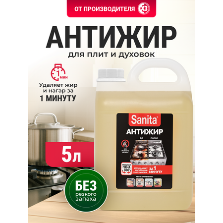 Чистящее средство Sanita 1 минута 5000 мл для кухни 1 шт.