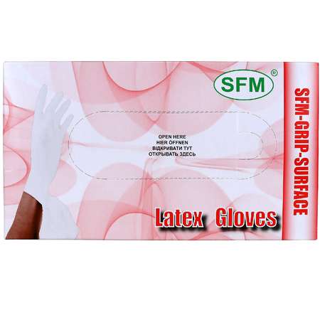 Перчатки SFM Hospital Products Латексные неопудренные размер XS(5-6) 50 пар