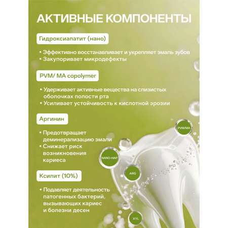 Зубной гель LocoSmile без фтора Фрукты 40 г