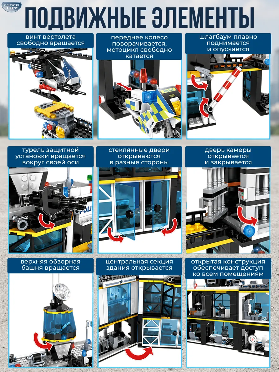 Конструктор CyberToy Оперативная база 1261 дет. - фото 3