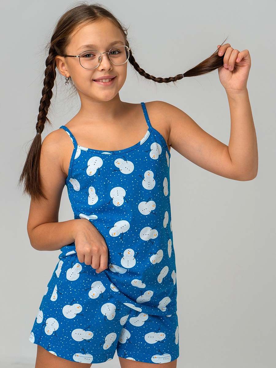 Пижама HappyFox HF410SPснеговики.на.синем - фото 6