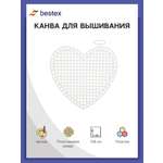 Канва Bestex пластик Маленькое сердце 7*8см