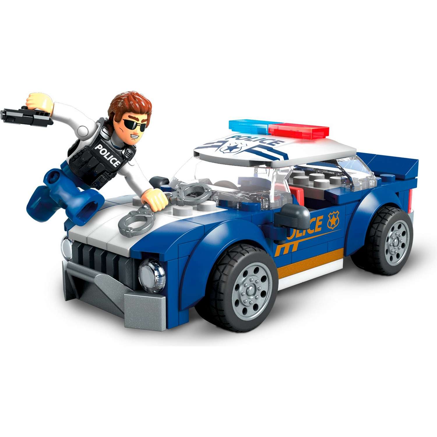 Конструктор Mega Construx Полицейский экипаж блочный - фото 3