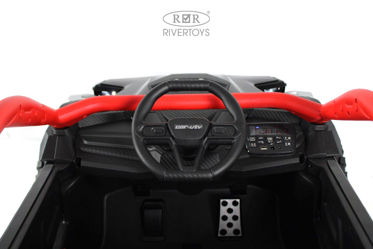 Электромобиль RIVERTOYS Z707ZZ-BLACK-RED С пультом ДУ - фото 18