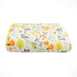 Коврик детский стёганный AmaroBaby Soft Mat 115х115 см Зверята жёлтый