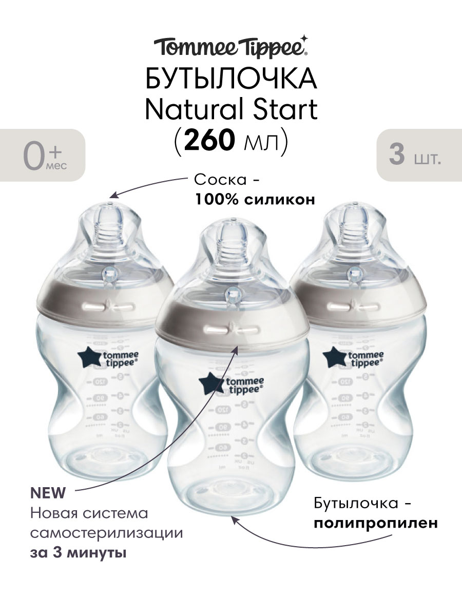 Бутылочка Tommee tippee 260 мл - фото 1