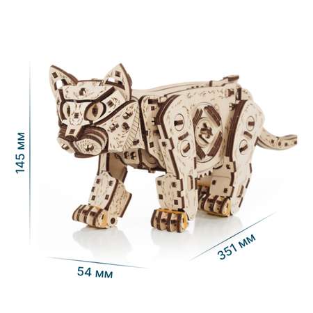 Конструктор Eco Wood Art Котенок деревянный